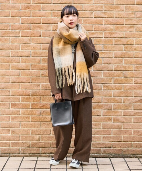 FREAK'S STORE(フリークスストア)の「テックウーリーセットアップ(セットアップ・レディース・ネイビー/ブラウン/その他・MEDIUM/X-SMALL/SMALL)」の6枚目の写真