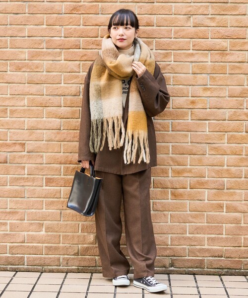 FREAK'S STORE(フリークスストア)の「テックウーリーセットアップ(セットアップ・レディース・ネイビー/ブラウン/その他・MEDIUM/X-SMALL/SMALL)」の7枚目の写真