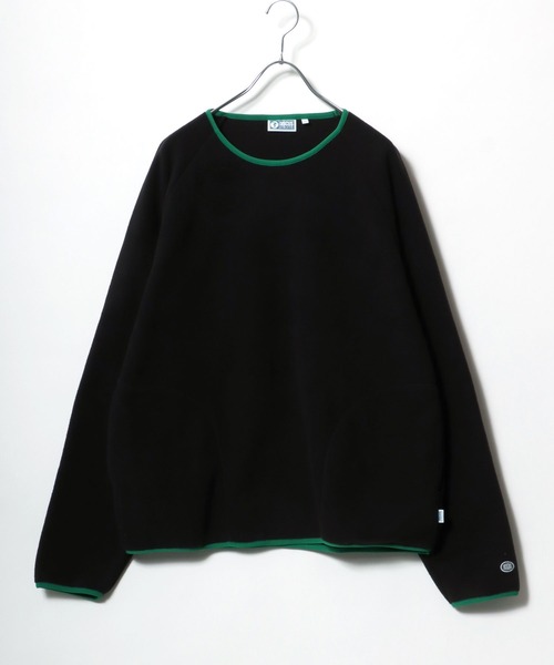 DISCUS（ディスカス）の「DISCUS/ディスカス オーバーサイズ ワンポイントロゴ刺繍 フリース スウェットトレーナー（スウェット・レディース・マスタード/オートミール/グリーン/オフホワイト/サックスブルー/ブラック・M/L/XL）」の10枚目の写真