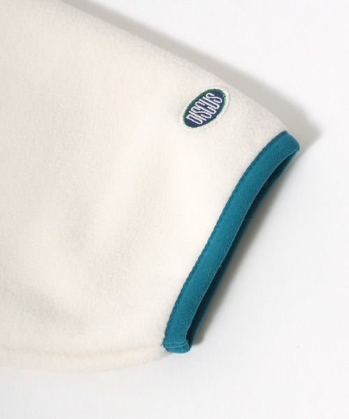 DISCUS（ディスカス）の「DISCUS/ディスカス オーバーサイズ ワンポイントロゴ刺繍 フリース スウェットトレーナー（スウェット・レディース・マスタード/オートミール/グリーン/オフホワイト/サックスブルー/ブラック・M/L/XL）」の18枚目の写真