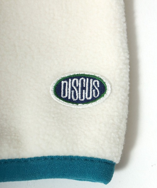 DISCUS（ディスカス）の「DISCUS/ディスカス オーバーサイズ ワンポイントロゴ刺繍 フリース スウェットトレーナー（スウェット・レディース・マスタード/オートミール/グリーン/オフホワイト/サックスブルー/ブラック・M/L/XL）」の19枚目の写真