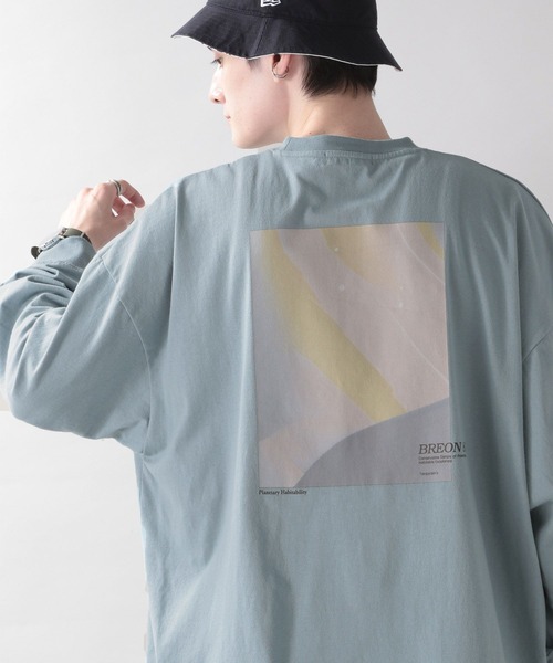 RAGEBLUE（レイジブルー）の「天竺/フォトプリントロンT（Tシャツ/カットソー・メンズ・ホワイト/ライトブルー/ブラック/イエロー・MEDIUM/LARGE）」の4枚目の写真