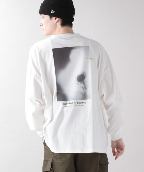 RAGEBLUE（レイジブルー）の「天竺/フォトプリントロンT（Tシャツ/カットソー・メンズ・ホワイト/ライトブルー/ブラック/イエロー・MEDIUM/LARGE）」の10枚目の写真