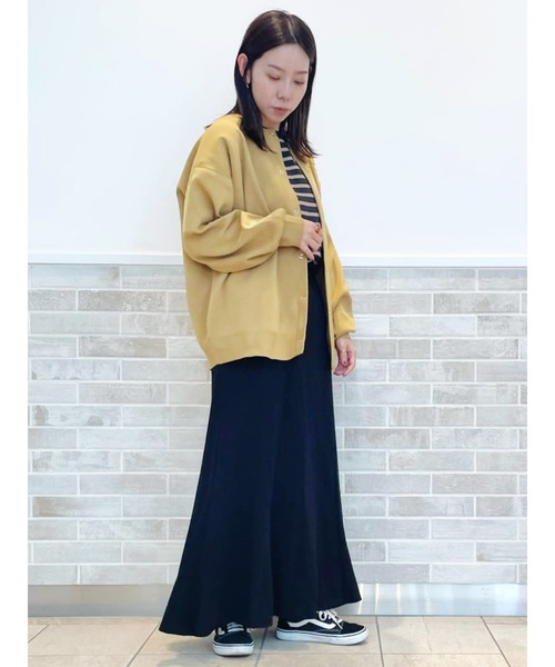 Lugnoncure（ルノンキュール）の「リングドット釦ニットカーディガン（カーディガン/ボレロ・レディース・マスタード/ブラック/ベージュ系その他/オフホワイト・ﾌﾘ-）」の17枚目の写真