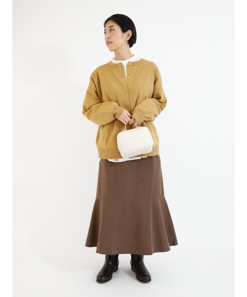 Lugnoncure（ルノンキュール）の「リングドット釦ニットカーディガン（カーディガン/ボレロ・レディース・マスタード/ブラック/ベージュ系その他/オフホワイト・ﾌﾘ-）」の12枚目の写真