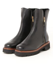 CORSO ROMA，9（コルソローマ）の「【CORSO ROMA，9】ダブルジップタンクソールショートブーツ(W23009)（ブーツ）」