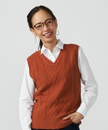 TOKYO SHIRTS | Vネック ベーシック ニットベスト(ベスト)
