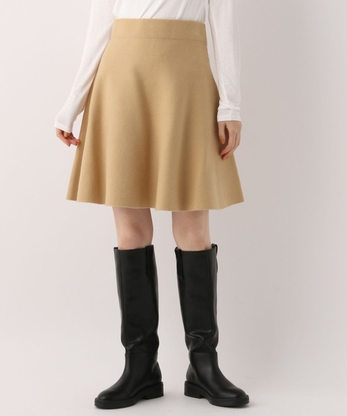 A part by(アパートバイ)の「【セットアップ対応】ニットミニスカート 123617(スカート・レディース・ブラック/ベージュ・FREE)」の1枚目の写真