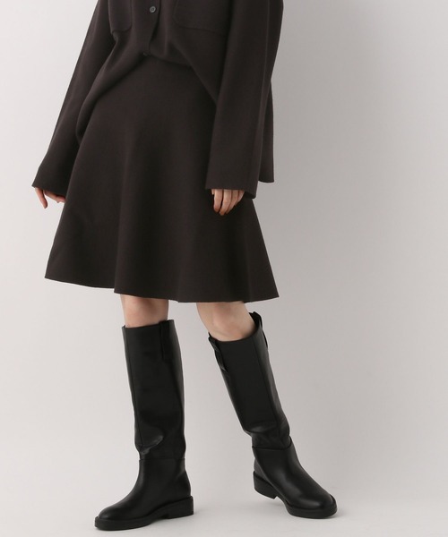 A part by(アパートバイ)の「【セットアップ対応】ニットミニスカート 123617(スカート・レディース・ブラック/ベージュ・FREE)」の2枚目の写真