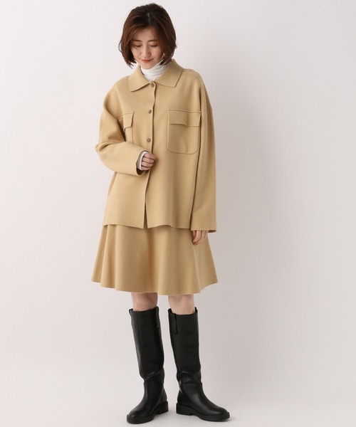 A part by(アパートバイ)の「【セットアップ対応】ニットミニスカート 123617(スカート・レディース・ブラック/ベージュ・FREE)」の5枚目の写真