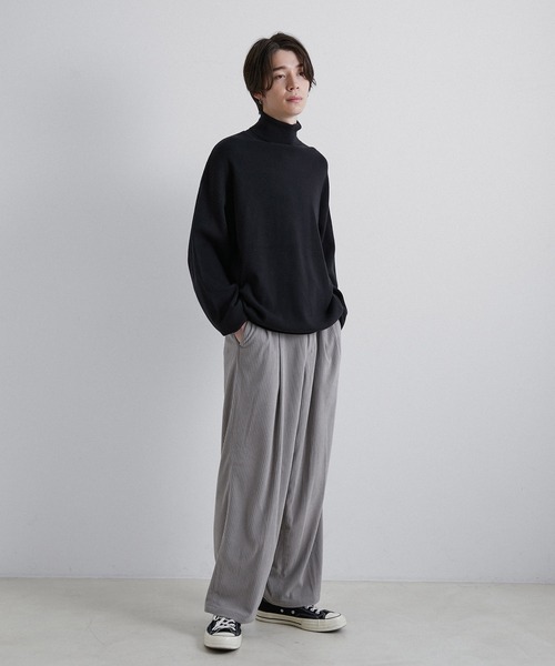 JUNRED（ジュンレッド）の「トリコットコールワイドタックパンツ（その他パンツ・メンズ・ホワイト/ベージュ/グリーン・S/M/L）」の15枚目の写真