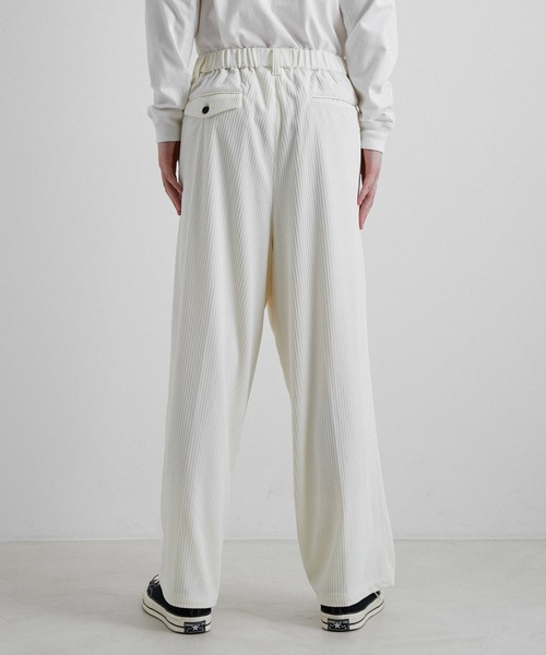 JUNRED（ジュンレッド）の「トリコットコールワイドタックパンツ（その他パンツ・メンズ・ホワイト/ベージュ/グリーン・S/M/L）」の21枚目の写真