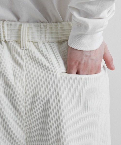 JUNRED（ジュンレッド）の「トリコットコールワイドタックパンツ（その他パンツ・メンズ・ホワイト/ベージュ/グリーン・S/M/L）」の22枚目の写真