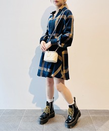 one way | ウエストタックチェックワンピース(ワンピース)