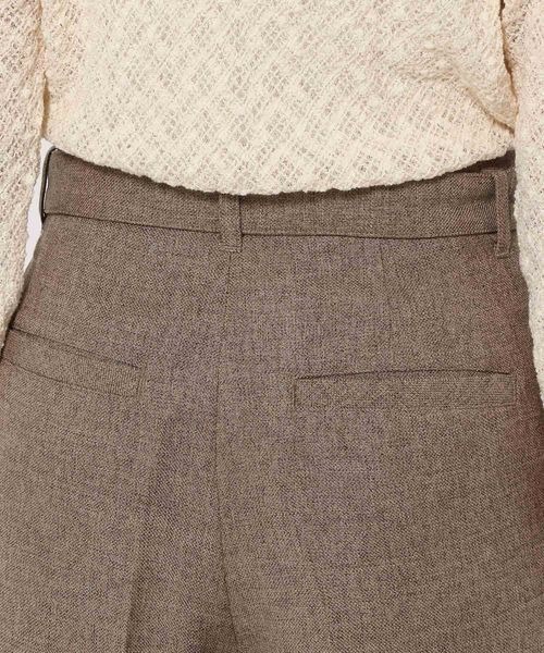 mysty woman（ミスティウーマン）の「無地チェックショートパンツ 126459（その他パンツ・レディース・ブラウン系その他/モカ/ベージュ系その他・FREE）」の8枚目の写真