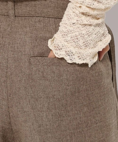 mysty woman（ミスティウーマン）の「無地チェックショートパンツ 126459（その他パンツ・レディース・ブラウン系その他/モカ/ベージュ系その他・FREE）」の16枚目の写真