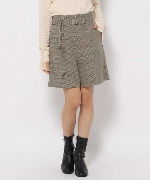 mysty woman（ミスティウーマン）の「無地チェックショートパンツ 126459（その他パンツ・レディース・ブラウン系その他/モカ/ベージュ系その他・FREE）」の11枚目の写真