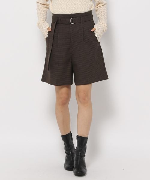 mysty woman（ミスティウーマン）の「無地チェックショートパンツ 126459（その他パンツ・レディース・ブラウン系その他/モカ/ベージュ系その他・FREE）」の22枚目の写真