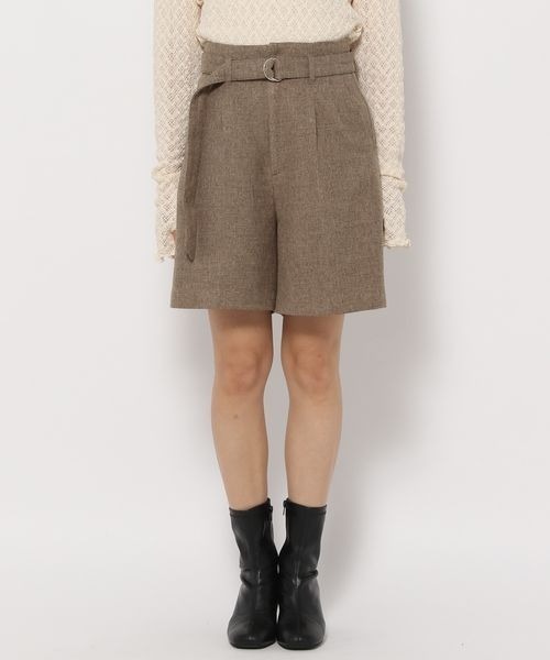 mysty woman（ミスティウーマン）の「無地チェックショートパンツ 126459（その他パンツ・レディース・ブラウン系その他/モカ/ベージュ系その他・FREE）」の17枚目の写真