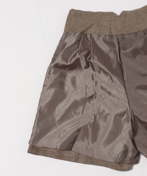 mysty woman（ミスティウーマン）の「無地チェックショートパンツ 126459（その他パンツ・レディース・ブラウン系その他/モカ/ベージュ系その他・FREE）」の18枚目の写真