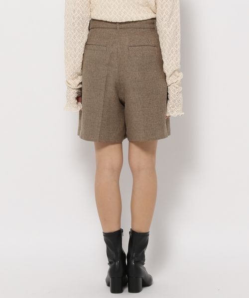 mysty woman（ミスティウーマン）の「無地チェックショートパンツ 126459（その他パンツ・レディース・ブラウン系その他/モカ/ベージュ系その他・FREE）」の5枚目の写真