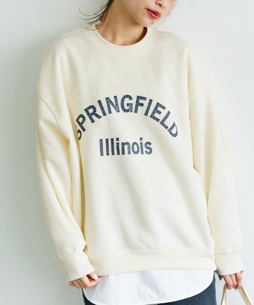 coca（coca）（コカ）の「＼新色登場／ふわり～オーバーサイズロゴスウェット（スウェット・レディース・グリーン/ブラック/グレー/アイボリー/ブラウン・L/M）」の2枚目の写真