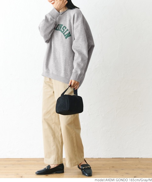 coca（coca）（コカ）の「＼新色登場／ふわり～オーバーサイズロゴスウェット（スウェット・レディース・グリーン/ブラック/グレー/アイボリー/ブラウン・L/M）」の13枚目の写真