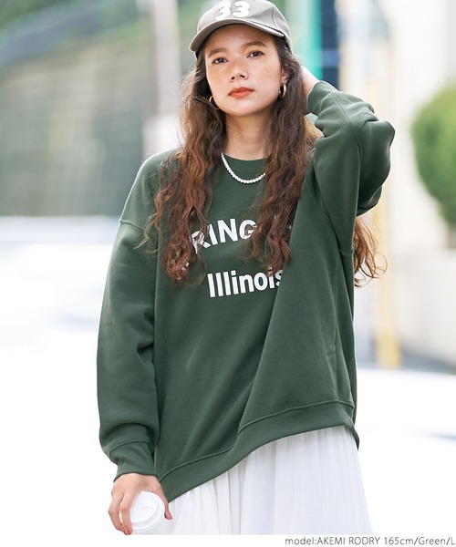 coca（coca）（コカ）の「＼新色登場／ふわり～オーバーサイズロゴスウェット（スウェット・レディース・グリーン/ブラック/グレー/アイボリー/ブラウン・L/M）」の16枚目の写真