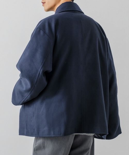 Curensology メルトンオーバーピーコート ネイビー Schott/ショット/714US LONG MELTON PEACOAT/ロング メルトン