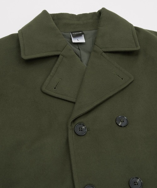 improves（インプローブス）の「【improves】メルトン オーバーサイズ ピーコート（ピーコート・メンズ・ブラック/ネイビー/オリーブ・MEDIUM/LARGE）」の12枚目の写真