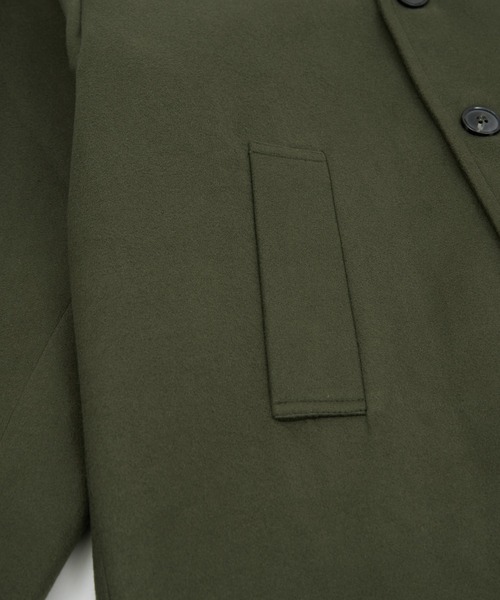 improves（インプローブス）の「【improves】メルトン オーバーサイズ ピーコート（ピーコート・メンズ・ブラック/ネイビー/オリーブ・MEDIUM/LARGE）」の9枚目の写真