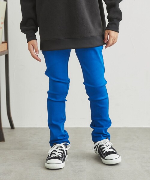 coen（コーエン）の「ストレッチ裏起毛スキニーパンツ（その他パンツ・キッズ・コバルトブルー/ライム/ブラック/オレンジ・130/110/120/100/140/150）」の6枚目の写真