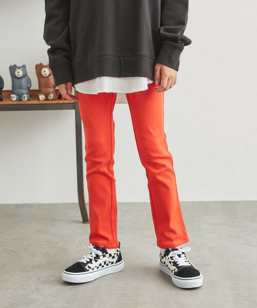 coen（コーエン）の「ストレッチ裏起毛スキニーパンツ（その他パンツ・キッズ・コバルトブルー/ライム/ブラック/オレンジ・130/110/120/100/140/150）」の11枚目の写真