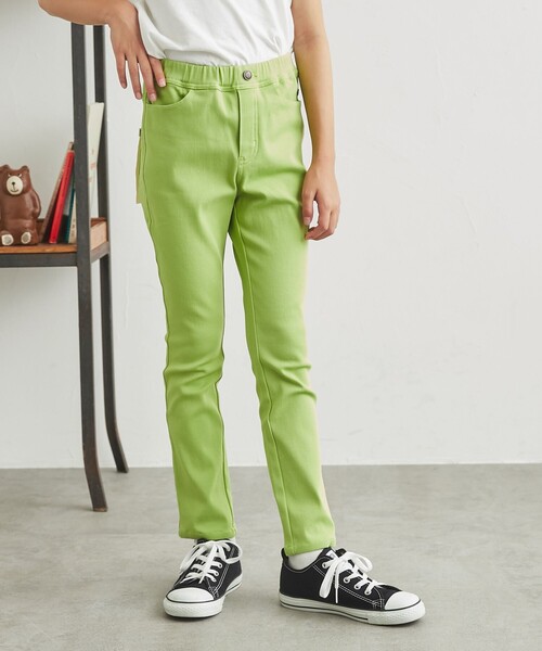 coen（コーエン）の「ストレッチ裏起毛スキニーパンツ（その他パンツ・キッズ・コバルトブルー/ライム/ブラック/オレンジ・130/110/120/100/140/150）」の13枚目の写真