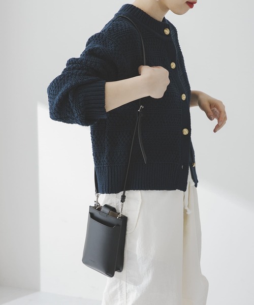 URBAN RESEARCH（アーバンリサーチ）の「ANABEL　LEATHER shoulder bag（ショルダーバッグ・レディース・ホワイト/グリーン/ブラック・-）」の3枚目の写真