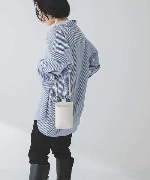 URBAN RESEARCH（アーバンリサーチ）の「ANABEL　LEATHER shoulder bag（ショルダーバッグ・レディース・ホワイト/グリーン/ブラック・-）」の5枚目の写真