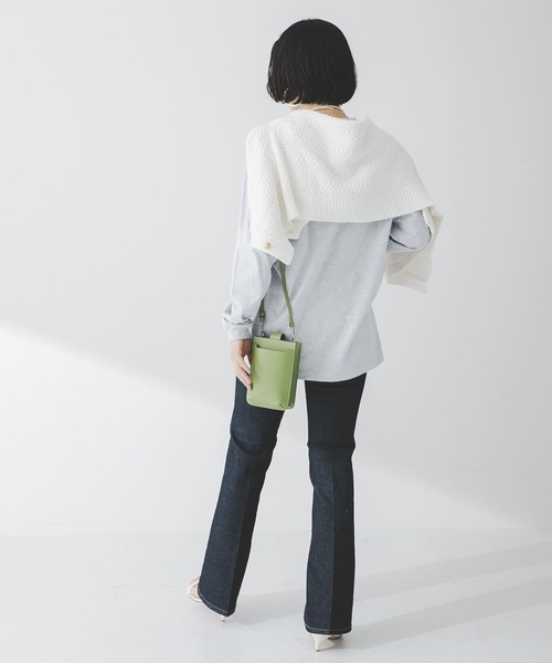 URBAN RESEARCH（アーバンリサーチ）の「ANABEL　LEATHER shoulder bag（ショルダーバッグ・レディース・ホワイト/グリーン/ブラック・-）」の21枚目の写真