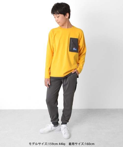 PEN FIELD（ペンフィールド）の「【Penfield】[スリムテーパード]マイクロフリース・トラックパンツ（その他パンツ・キッズ・チャコールグレー/カーキ/グレー・160cm/170cm/150cm/140cm）」の9枚目の写真