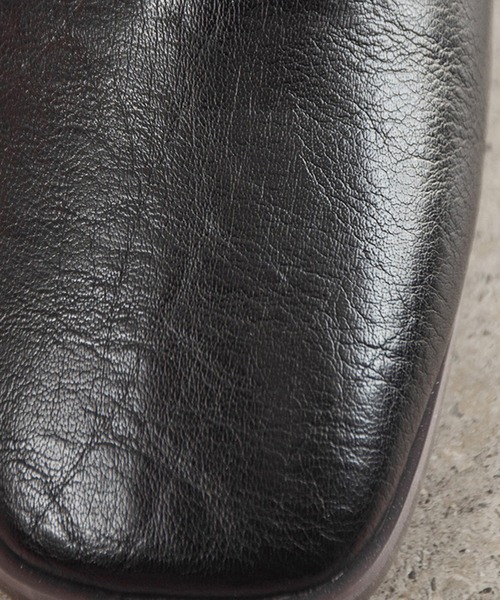 tukn.（トゥクン）の「HK VIVIAMO ビビアモセレクト tukn トゥクン ストレスフリーショートブーツ（ブーツ・レディース・ブラック/アイボリー・SS/S/M/L/LL）」の18枚目の写真