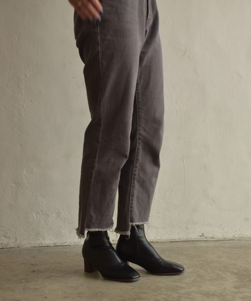 tukn.（トゥクン）の「HK VIVIAMO ビビアモセレクト tukn トゥクン ストレスフリーショートブーツ（ブーツ・レディース・ブラック/アイボリー・SS/S/M/L/LL）」の14枚目の写真