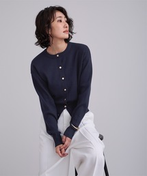 UR'S | マット釦クルーネックニットカーディガン(カーディガン/ボレロ)