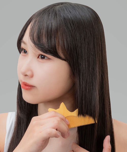 FUNALIVE（ファンアライブ）の「ねこねこスタイルつげくし【携帯袋付き】（ヘアブラシ・メンズ・その他・FREE）」の2枚目の写真