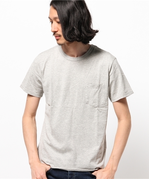 CIAOPANIC（チャオパニック）の「【Ciaopanic】　製品染めC/NポケTee（Tシャツ/カットソー・メンズ・ホワイト/グレー/ブラック/ネイビー・MEDIUM/SMALL/LARGE）」の3枚目の写真