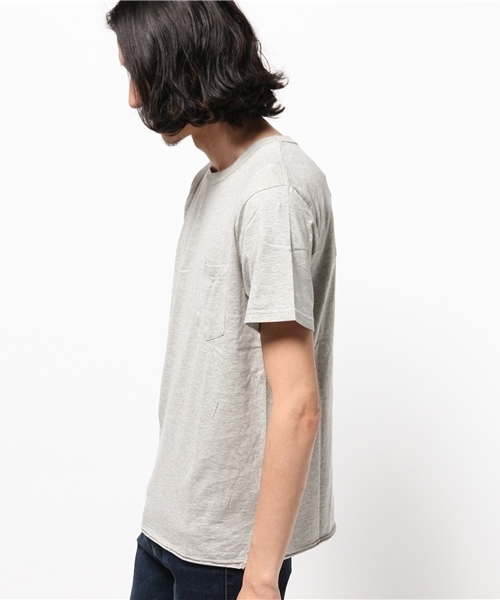 CIAOPANIC（チャオパニック）の「【Ciaopanic】　製品染めC/NポケTee（Tシャツ/カットソー・メンズ・ホワイト/グレー/ブラック/ネイビー・MEDIUM/SMALL/LARGE）」の8枚目の写真