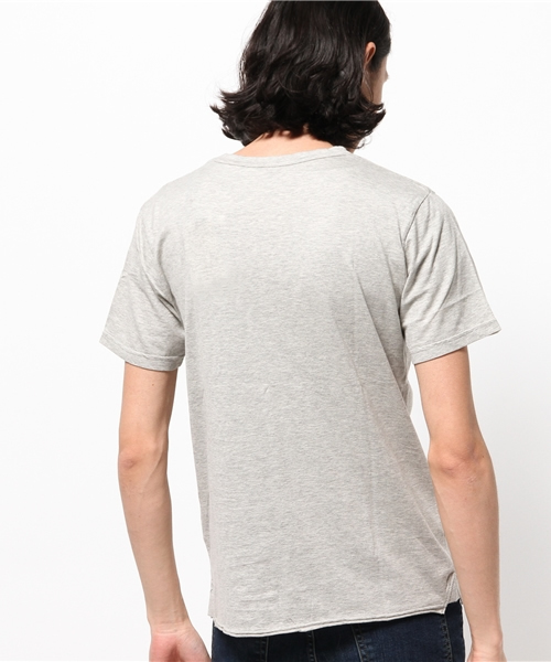 CIAOPANIC（チャオパニック）の「【Ciaopanic】　製品染めC/NポケTee（Tシャツ/カットソー・メンズ・ホワイト/グレー/ブラック/ネイビー・MEDIUM/SMALL/LARGE）」の9枚目の写真