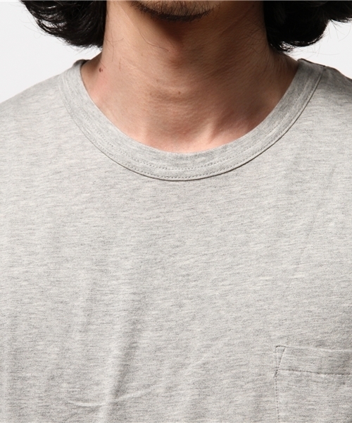 CIAOPANIC（チャオパニック）の「【Ciaopanic】　製品染めC/NポケTee（Tシャツ/カットソー・メンズ・ホワイト/グレー/ブラック/ネイビー・MEDIUM/SMALL/LARGE）」の10枚目の写真