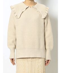 merry jenny | bigカラーニットプルオーバー(ニット/セーター)