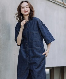 Munich | ウォッシュ6ozデニムコンビネゾン(つなぎ/オールインワン)