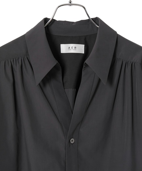 アダムエロペ　レザーシャツ アダムエロペ レザーシャツ