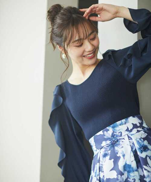 PROPORTION BODY DRESSING(プロポーションボディドレッシング)の「ラッフルスリーブニット / 1213170113(ニット/セーター・レディース・ブルー/ネイビー/ホワイト系その他・FREE)」の19枚目の写真